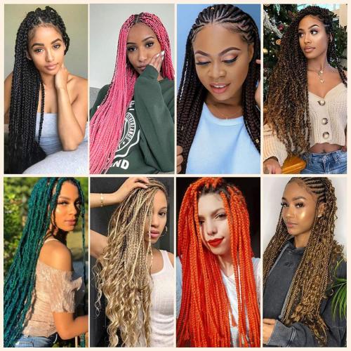 Ombre Braiding Hair Pre Stretched Ombre Ginger Easy Braids Yaki Texture Professional Synthetic Braiding Hair 26 Inches Braids Hot Water Setting for Box Crochet Hair Extensions(3pcs, #1b/350)
