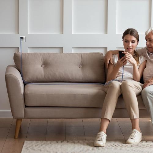 geekboy USB C Cable[4-Pack 6.6ft], 2-in-1 USB A/C to Type C Charger Cord Durable Nylon Braided for Samsung Galaxy S25 Ultra S24 S23 A17 A16, Moto, Pixel and More Devices with Type-C Ports