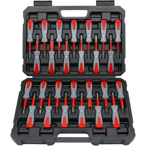 Terminal Removal Tool Kit，For Replaces Universal Vehicle Wire Harness Pin Connector Release Tool Set(26 PCS)