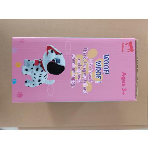 YH YUHUNG Walking and Barking Dog Toys for Kids with Remote Control Leash, Plush Electronic Pets Puppy Interactive Dog That Walk, Bark, Head Nod, Wags Tail(White)