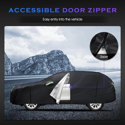 Car Cover Custom Fit for Toyota RAV4 1996-2025,Honda CRV 1997-2025, 6 Layers Truck Cover Waterproof All Weather for Automobiles,Outdoor Full Exterior Cover,Rain, Sun, Wind Protection,Black ‼️USED ‼️has mild dust and trash‼️