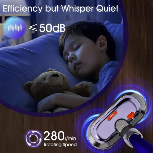VMAI Electric Mop with Detachable Battery & 300ml Water Tank | Spin Mop with LED Headlight and Sprayer, for Hardwood, Tile, Laminate Floor, <50dB Working Noise