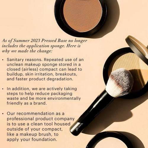 Glo Skin Beauty Pressed Base Powder Foundation, Beige Dark – Buildable Sheer to Full Coverage, Long Wear Face Powder Compact, Pressed Powder Makeup for Smooth, Semi-Matte Finish