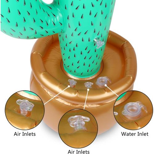 Inflatable Cactus Decoration (34 Inch) for Cinco de Mayo Party, Western Cowboy Theme, Mexican Fiesta, Pool Party Prop for Desert & Tropical Decorations