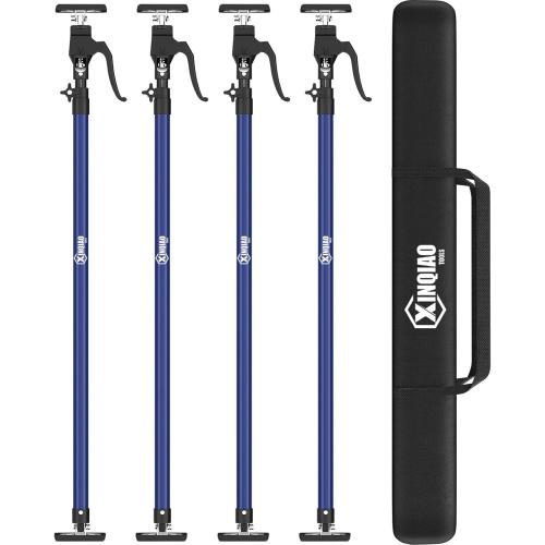 XINQIAO Cabinet Jacks for Installing Cabinets, Heavy Duty Third Hand Tools Adjustable Support Pole from 49.2 in to 114.2 in, 4 PCS