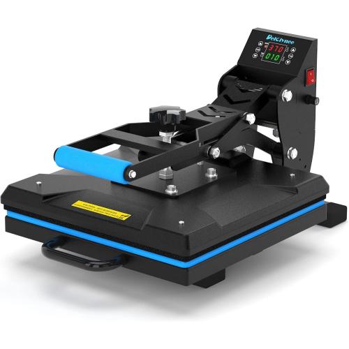 Delclynee 15 x 15 High Pressure Heat Press Machine for T Shirts, Industrial-Quality Digital Sublimation Printer for Heat Transfer Vinyl