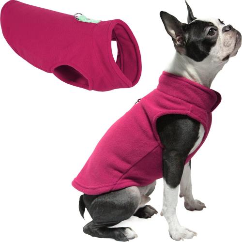 Gooby Fleece Vest Dog Sweater - Fuchsia, Medium - Warm Pullover Fleece Dog Jacket EXTRA LARGE