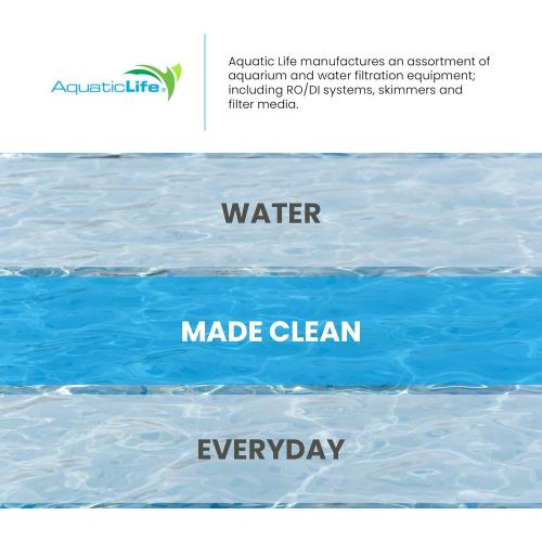 Aquatic Life RO Buddie 4-Stage Reverse Osmosis Deionization Water Filter System RO/DI Filtration Units for Aquarium, 50 GPD