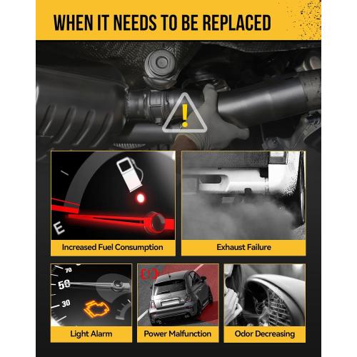 KAC Catalytic Converter Replacement for 2012-2018 Focus SE/SEL/Titanium/S L4 2.0L Stainless Steeland Ceramic Material Ref.No # 674137 1Pcs (EPA Compliant)