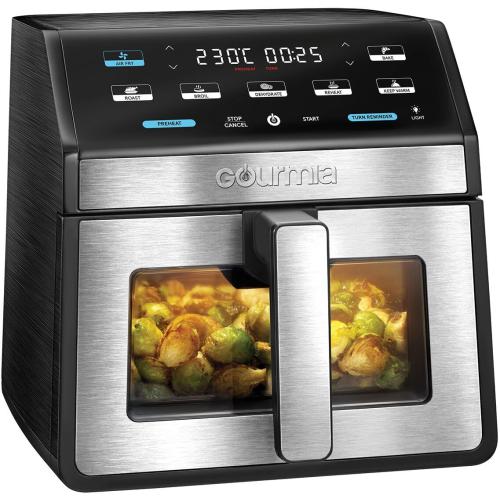 Gourmia 7.6L Digital Air Fryer, Black With Light & Window GAF858 Sold By Online Crowd ‼️comes with stains ‼️