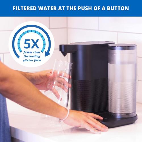Aquasana Countertop Water Filter System for Drinking Water - Clean Water Machine - Removes 97% of Chlorine from Tap Water - Compact Water Filtration for Kitchen - Filtered Water Dispenser