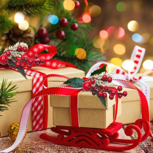 10 Pack Christmas Artificial Berry Twigs for Tree Decoration, DIY Red Berry Stems for Crafts Wreath Garland Ornaments Decor