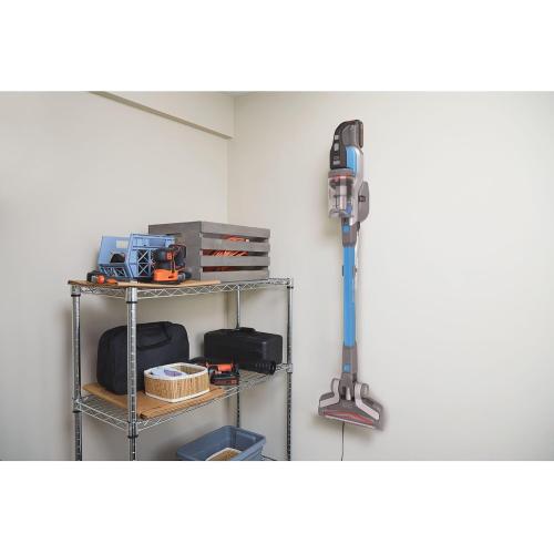 BLACK DECKER Cordless Vacuum, Powerseries Extreme, Stick Vacuum Cordless Rechargeable, Interchangeable Floorhead with Crevice Attachment, 3 Speed Control, Lightweight, Blue (BSV2020G)