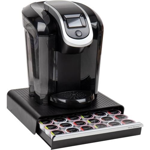Mind Reader Single Serve Coffee Pod Drawer, 36 Pod Capacity, Countertop Organizer, Breakroom, 12.75L x 13W x 3H, Black
