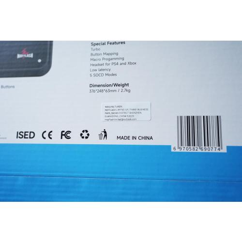 MAYFLASH F700 FLAT Elite Wireless Arcade Stick Leverless All Button Controller with Sanwa buttons Compatible with PS5, PS4, PC, Xbox Series S/X, Switch/Switch 2 Support Bluetooth, 2.4G and Wired