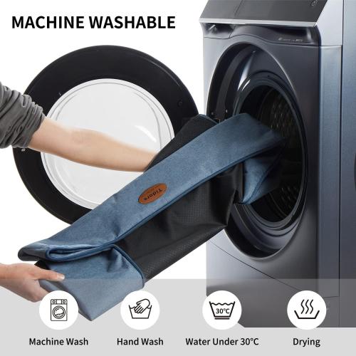 Orthopedic Dog Beds for Medium Dogs, Durable Egg Crate Foam Sofa Dog Bed wit Washable Removable Cover,Waterproof Lining,Pet Bed for Large Dogs (Navy Blue, 26.4 L x 21.7 W x 6.2 Th)