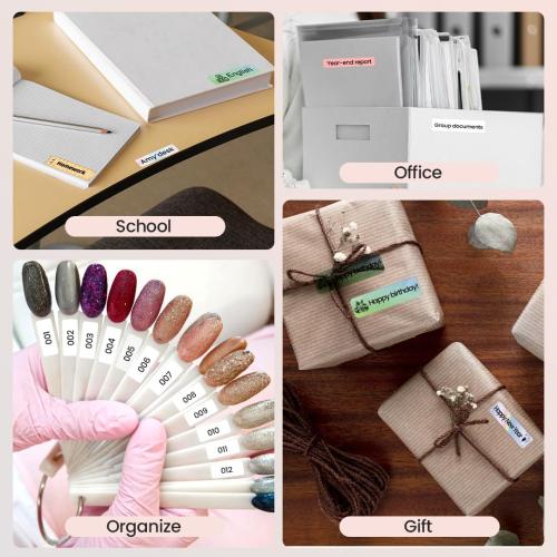 Phomemo Label Maker, D30 Label Maker Machine with Tape, Mini Bluetooth Label Makers, Small Portable Thermal Label Printer, Sticker Maker for School Classroom Teacher Home Kitchen Office Supplies