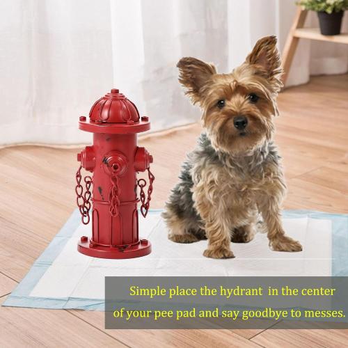 7.8 H Metal Potty Training Fire Hydrant for Dogs to Pee On Indoor or Outdoor