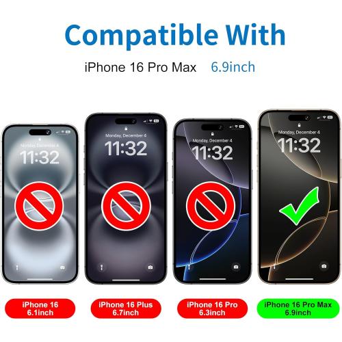 Mothca 2 Pack Matte Glass Screen Protector for iPhone 16 Pro Max[6.9 inch]   2 Pack Camera Lens Protector, Anti-Glare & Anti-Fingerprint (Not Privacy) Tempered Glass Film, Bubble Free, Smooth as Silk