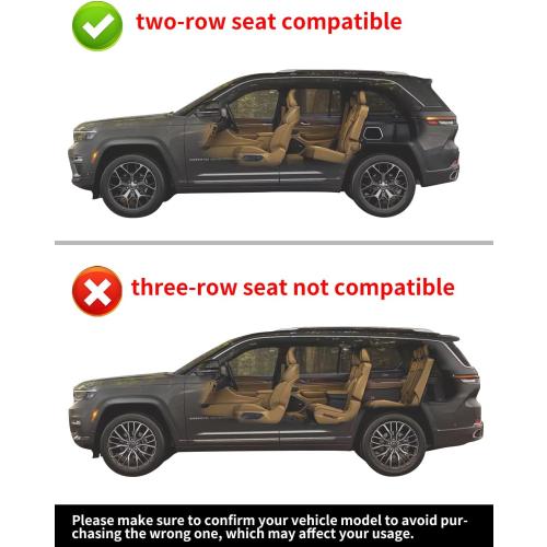 4 Pcs Deejecsun in-Channel Window Rain Guards Fit for Jeep Grand Cherokee 2-Row 2022-2025 (Not for L,Not for 3-Row) Extra Durable Window Deflectors Vent Visors Shades Visors Rain Guards -4 pcs