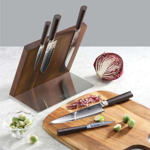 Cangshan SOBU Series 503817 X-7 Damascus Steel 6-Piece Magnetic Block Set