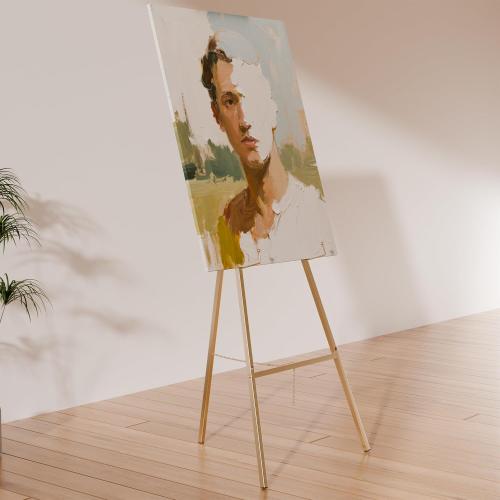 Gold Easel Stand for Sign, Wedding Sign
