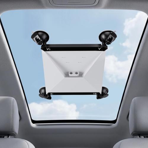 Starlink Mini Mount – Starlink Mini Car Mount Suction Cup Holder for Sunroof & Window, Strong Vacuum Base, Starlink Mini Accessories for RV, Boat, Truck (Black) (Black)