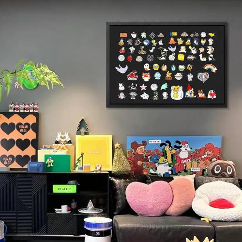Miratino Large Bulletin Board, 36 x 24 Black Cork Boards for Walls with Frame, Pin Display Board Vision Board for Home School Office Decor