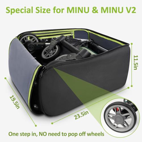 YOREPEK Car Seat Travel Bag,Backpack for Car Seats, Stroller Bag for Airplane Travel Compatible with UPPAbaby MINU V2 and MINU