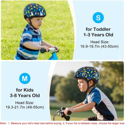 Toddler Helmet, Baby Infant Kids Bike Helmet for Kids Age 1-3/2-4/3-5/5-8 Adjustable Toddler Bike Helmets for Boys Girls for Scooter Skateboard Cycling