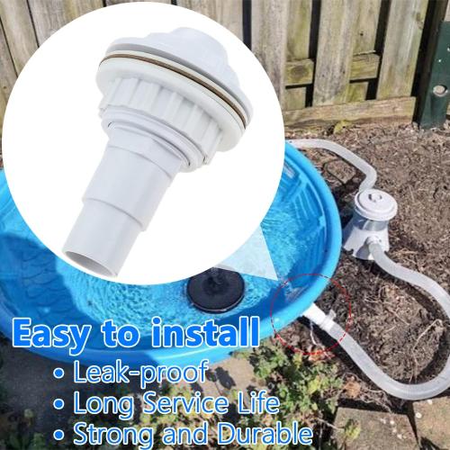 SP1023 Above Ground Pool Complete Return Outlet Jet Fitting with Gaskets and Adapter Replace Hayward SP1023 1-1/2-Inch FIP Inlet Return Fitting with Locknut and Gasket