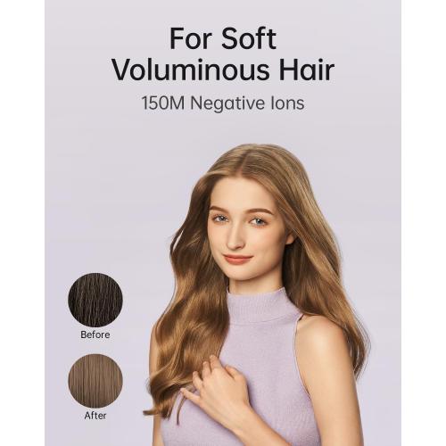 Laifen SE Lite Hair Dryer, Negative Ionic Blow Dryer with 100,000 RPM Brushless Motor for Fast Drying, High-Speed Low Noise Thermo-Control Hairdryer with Lightweight Design for Home/Portable Travel