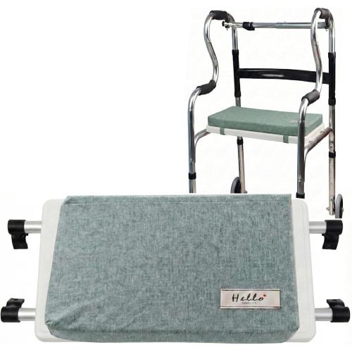 Walker Seat Sponge Cushion Universal Rest Seat Folding 250lb | universal walker seat, 3.3cm sponge cushion, 250lb capacity, tool-free install, bathing and outdoor dual use