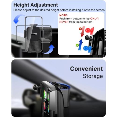 SKYLOTEC Car Phone Holder for Toyota Land Cruiser LC250 2024 2025 Accessories 8/12.3-Inch Screen Fixed Clip, Automobile Cradles Phone Mount, Cell Phone Base Not Block Air Vent