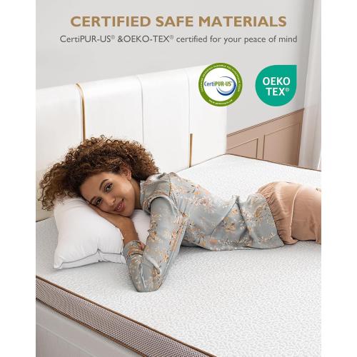 BedStory 4 Inch Gel Memory Foam Mattress Topper Full Size - Pressure Relief Bed Toppers with Breathable Washable Cover, CertiPUR-US Certified Comfort