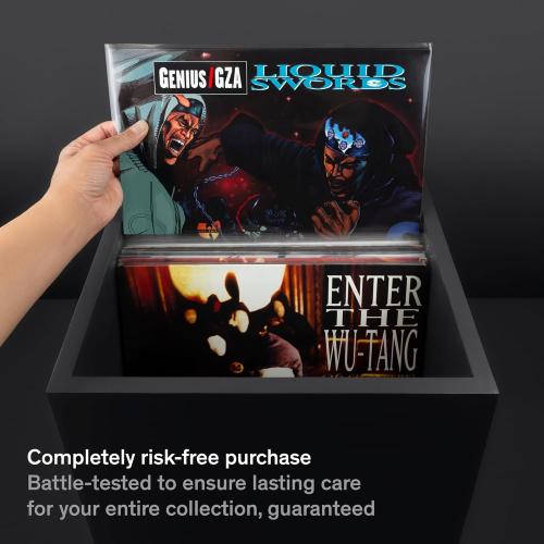 Vinyl Record Sleeves - 50 x Premium Outer Vinyl Sleeves For Records - 12.75 x 12.75 Heavy Duty 3 Mil Thick Crystal Clear Polypropylene