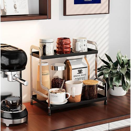 KISKIS Coffee Mug Cup Holder Space Saving 2-Tier