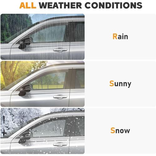 Shatterproof in-Channel Window Rain Guards for Honda CRV 2017-2022, Window Deflectors, Window Visors for Car, Vent Deflector, 4pcs