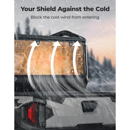 KEMIMOTO Rear Windshield Hard Window Compatible with Polaris General 1000 / General 4 1000 / General XP 1000 / General XP 4 1000 Clear UTV Window Accessories