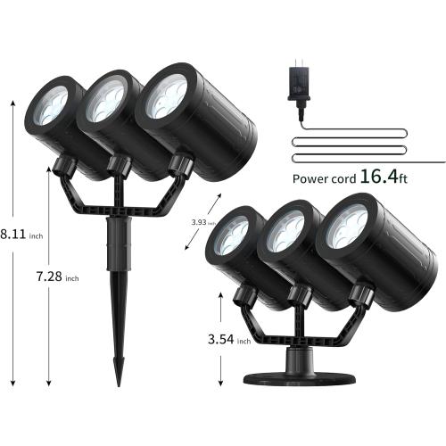 Snowflake Christmas Projector Lights Outdoor 2025 Upgraded Triple Head Snowflake Projector with Timer Waterproof LED Snowfall Projector for Holiday for Christmas Decoration