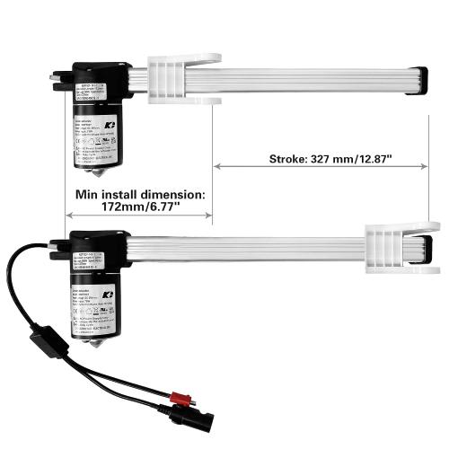 Linear Actuator Kaidi Model KDPT007-141 Power Recliner Lift Chairs Motor | Stroke: 327mm, Minimum Install Dimension: 172mm, Electric Sofa Motor Replacement