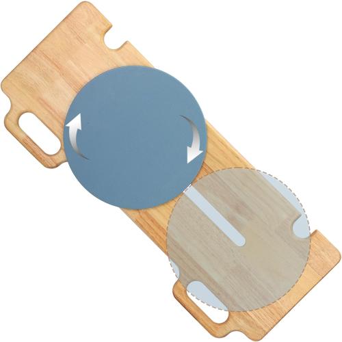 Slide Transfer Board,Slide Board with Turntable,Make Transfers Easier,Heavy-Duty Sliding Board for Patient Senior and Handicap Move Assist and Slide Transfer,Wheelchair to Bed/Toilet/Bathtub/Car