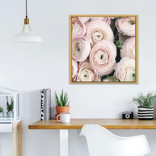 Pixy Canvas Floater Frame 8x8 for 3/4 (0.75) inch Deep Canvas Paintings/Canvas Prints/Wood Canvas Panels/Wall Art/Wall Decor/Home Decor/Artwork (Light Maple, 8 x 8 inch, Square)