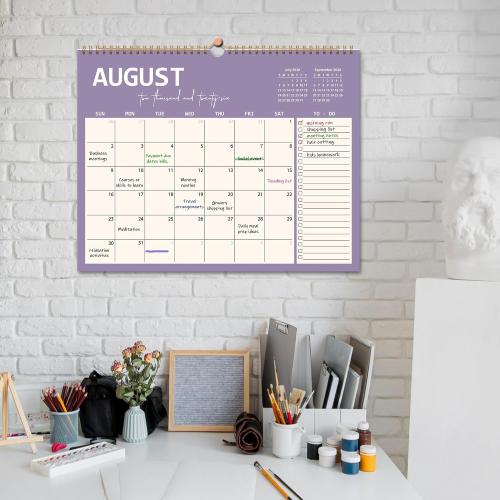 2026 Wall Calendar 12 Months, Wall Calendar from January 2026 to December 2026, Large Hanging Calendar with Thick Paper, Perfect for Home and Office Monthly Organizing & Planning, 14 x11
