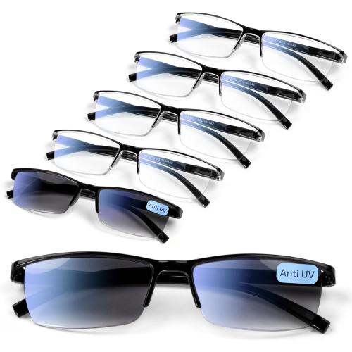 Gaoye 6 Pack Reading Glasses Men/Women, Eyeglasses, Blue Light Readers for Men/Women, Computer Eye Glasses, Cheaters