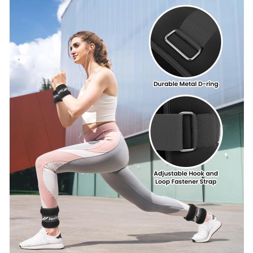 Ankle Weights A Pair of 1/2/3/4/6/8/10/12/20 LBS Wrist Leg Arm Weights for Women Men with Adjustable Straps, Strength weighted for Physical Therapy Running Walking Home Fitness Gym Workout Weight Loss