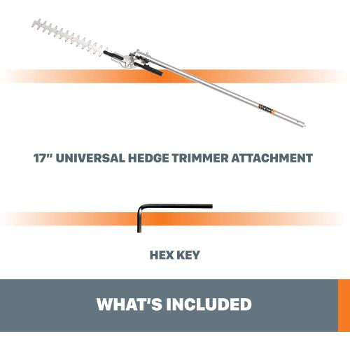 WORX WA0220 40V Nitro Driveshare 17 Universal Hedge Trimmer Attachment