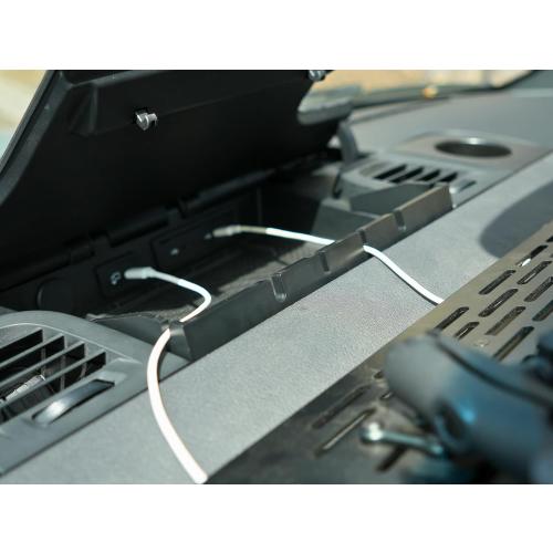 White Top Adventures Sprinter Dash Cable Organizer 2019  – Compatible with Mercedes-Benz VS30, Airstream, Winnebago, Jayco, Storyteller Overland – Cord Holder for Dash Charging Cabinet