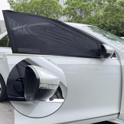 2 Pack Car Front Side Window Shades Mesh Screen for Camping 22''x42''