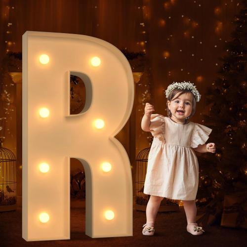 Marquee Letters 3 Feet Tall Large Light Up Letters for Baby Shower Will You Marry Me Sign Baby Sign Happy Birthday Party Decorations Big Letterboard R
